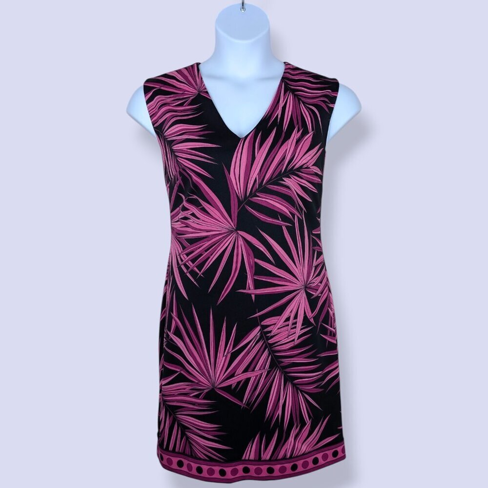 Michael Kors Fuscia Palm Leaf Print Dress